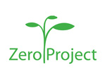 imagem de uma planta no meio das palavras zero e protect na cor verde